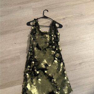 Cynthia Rowley Sequin Bias Dress